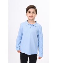 Toontoy Unisex Çocuk Nakışlı Tişört (Mavi)