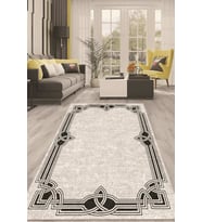 Dijital Kaymaz Taban Yıkanabilir Modern Renkli Salon Halısı Mutfak Halısı Yolluk ND-HT-233 (Siyah)
