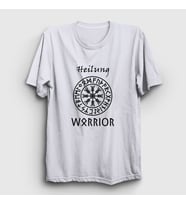 Presmono Unisex Sarı Warrior Heilung T-Shirt 414790tt (Beyaz)
