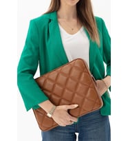 NEMO BAGS Laptop Tablet Kılıfı 14 inç MacBook iPad Pro Air Huawei Evrak Çantası Suni Deri (Taba)