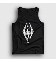 Presmono Unisex Beyaz Skyrim Oyun The Elder Scrolls V Atlet 432589tt (Siyah)