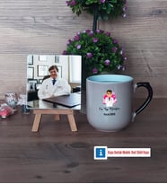 En İyi Doktor Fotoğraflı Dekoratif Taş, Kupa Bardak Beyaz Hediye (Model 10)