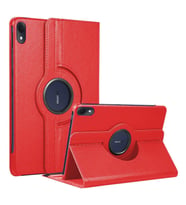 Microsonic Huawei MatePad 11 2023 Kılıf 360 Rotating Stand Deri Siyah (Kırmızı)