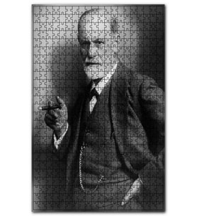 Cakapuzzle Psikanalist Sigmund Freud Purolu Portre Puzzle Yapboz MDF (Ahşap) (255 Parça)