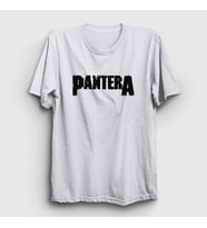 Presmono Unisex Sarı Logo Pantera T-Shirt 168568tt (Beyaz)
