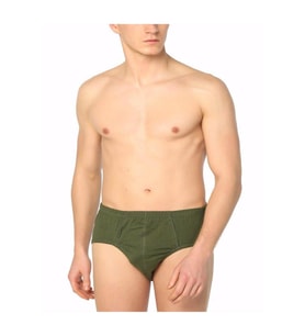 Seher Yıldızı Erkek Renkli Slip Külot - 12 Adet (Haki)