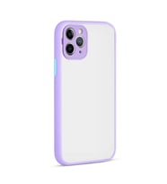 Uyumlu Model Apple iPhone 12 Pro Max Kılıf Kamera Korumalı Mat Kapak (Lila)