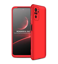 Xiaomi Redmi Note 10S Kılıf Zore Ays Full Koruma Kılıf (Kırmızı)
