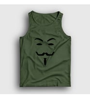 Presmono Unisex Sarı Mask Film V For Vendetta Atlet 255908tt (Haki)