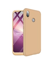 Microsonic Huawei P20 Lite Kılıf Double Dip 360 Protective (Gold)