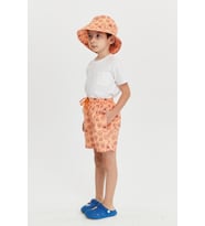 Benittokids Erkek Çocuk Desenli Deniz Şortu 7008 (Turuncu)