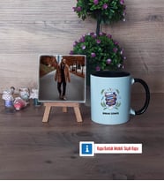 Öğretmenler Günü Hediyesi Fotoğraflı Dekoratif Taş, Kupa Bardak Beyaz Hediye (Model 11)