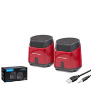 Hadron HD6024 Laptop/Masaüstü Bilgisayar Speaker 1+1 Bas Hoparlör (Kırmızı)