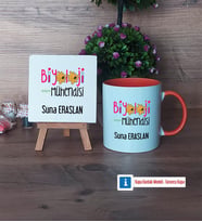 Biyoloji Mühendisi Dekoratif Taş, Kupa Bardak Kırmızı Hediye (Model 12)