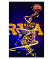 Cakapuzzle Kobe Bryant Basket Puzzle Yapboz MDF (Ahşap) (1000 Parça)