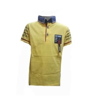 Petitox Çocuk Erkek Polo Yaka Baskılı T-shirt 3023 - Kırmızı - 7 YAŞ (Sarı)