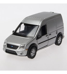 Ford Transit Connect 1/36 Ölçek 12cm çekbırak(ÖZEL PLAKALI) (Gri)