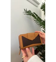Hakiki Deri Kadın Cüzdan & Kartlık 38716 (Taba - Kahverengi)