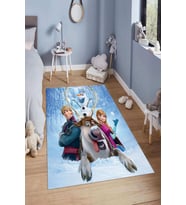 Dijital Baskılı Kaymaz Taban Yıkanabilir Kolay Temizlenir Modern Çocuk Odası Halısı NDÇ-HT-1570 (Çok Renkli)