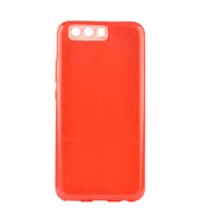 Huawei P10 Kılıf Zore Shining Simli Silikon Kılıf (Kırmızı)