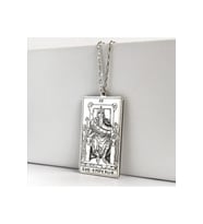 925 Ayar Gümüş Tarot (the Emperor) Imparator Kolye (Gümüş)