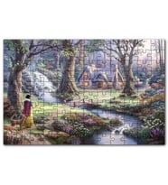 Cakapuzzle Ağaçlar Arasındaki Kahverengi Sanat Periler Puzzle Yapboz MDF (Ahşap) (500 Parça)