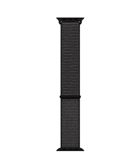 Microsonic Apple Watch Series 3 42mm Hasırlı Kordon Woven Sport Loop (Siyah)