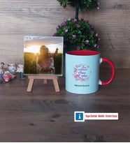 Hamile Anne Adayı Fotoğraflı Dekoratif Taş, Kupa Bardak Beyaz Hediye (Model 2)
