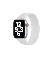 BİPOWER Apple Watch 42-44mm KRD18 Silikon Solo Kordon L Beden (Beyaz)