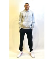 Erkek Kapş.Rahat Kalıp İçi Polarlı 3 iplik Orta Brooklyn Baskılı SweatShırt spr24sw13 (Gri-Melanj)