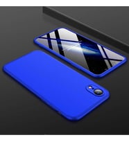 Apple iPhone XR 6.1 Kılıf Zore Ays Full Koruma Kılıf (Mavi)