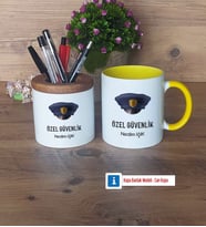 Özel Güvenlik Görevlisi Kalemlik, Kupa Bardak T Kişiye Özel Hediye (Model 10)