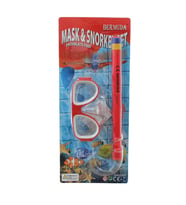 Bermuda Cobra Klasik Maske Şnorkel Set (Kırmızı)