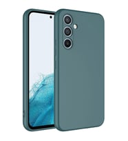 Samsung Galaxy A24 Kılıf Özel Orijinal Lansman Serisi, İçi Kadife, Pürüzsüz Yumuşak ve Mat TPU Silikon (Koyu Yeşil)