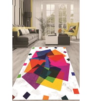 Dijital Kaymaz Taban Yıkanabilir Modern Renkli Salon Halısı Mutfak Halısı Yolluk ND-HT-1069 (Pembe)