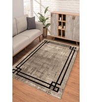 Dijital Kaymaz Taban Yıkanabilir Renkli Salon Halısı Mutfak Halısı Yolluk ND-SD-559 (Vizon)