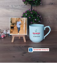Diş Hekimi Asistanı Fotoğraflı Dekoratif Taş, Kupa Bardak Beyaz Hediye Diş Hekimi Asistanına Hediye (Model 5)