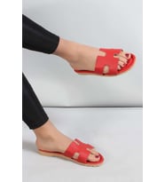 FAST STEP Kadın Düz Terlik 935ZA113 (Kırmızı)