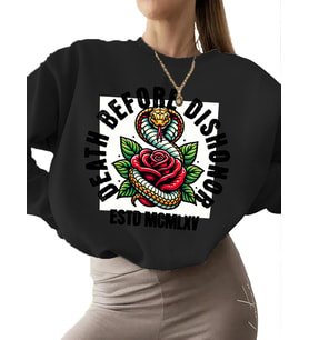Şerefsizlik Baskılı erkek Sweatshirt 3 iplik şardonlu Sweatshirt Bej unisex kadın kalın bisiklet (Siyah)