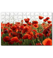 Cakapuzzle Çayırda Kırmızı Gelincikler Puzzle Yapboz MDF (Ahşap) (1000 Parça)