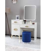 ZENNA PUF CHROME (Mavi)