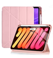 Apple iPad Pro 11 1. 2. 3. 4. Nesil Kılıf Kalem Şarj Bölmeli Case 2018 - 2022 (Rose)