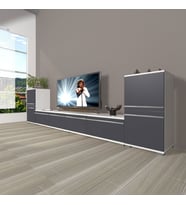 Decoraktiv Eko 9220T Mdf Tv Ünitesi Tv Sehpası (Beyaz - Antrasit)