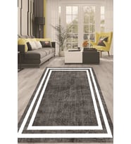 Dijital Kaymaz Taban Yıkanabilir Modern Renkli Salon Halısı Mutfak Halısı Yolluk ND-HT-574 (Gri)