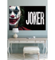 Joker Kanvas Tablo (8 Farklı Ölçü) (A.Gri)