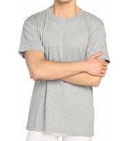 6 Adet Mevsim Erkek Renkli Penye Sıfır Yaka Fanila Atlet 34304 (Gri)