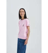 Blues Eyes Kadın Taş T-Shirt (Pembe)