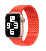 Ally Apple Watch 7-8 41mm 6-5-4 40mm Single loop Plastik Kayış Kordon 3-2-1 38mm (Turuncu)