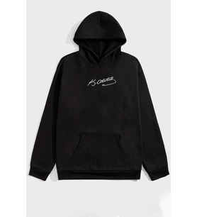 Unisex K.Atatürk imza Baskılı Sweatshirt (Siyah)