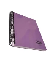 Sert Kapak Spralli Defter 120 Yaprak Çizgili 17X24 Orta Boy 1 Adet Enjoy Every Moment Sert Kapak Defter (Lila)